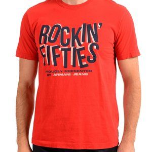 Armani Jeans AJ "Rock in Fifties"  Red T-Shirt